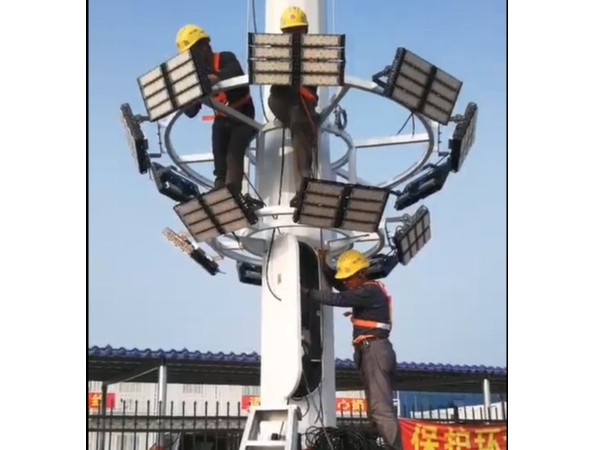 广州打捞局30米高杆灯工程案例