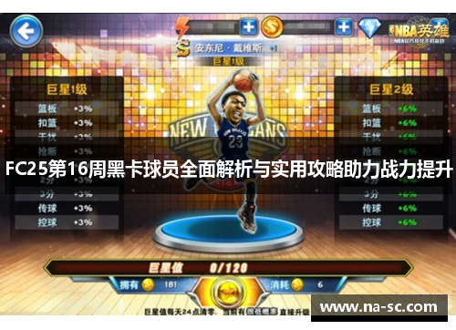 FC25第16周黑卡球员全面解析与实用攻略助力战力提升
