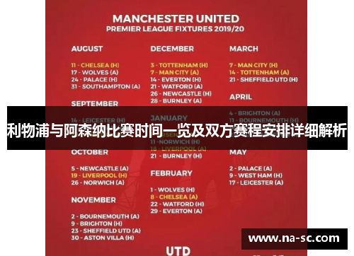 利物浦与阿森纳比赛时间一览及双方赛程安排详细解析 利物浦与阿森纳比赛时间一览及双方赛程安排详细解析